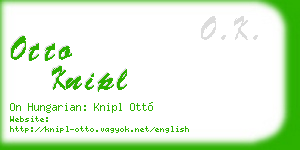 otto knipl business card